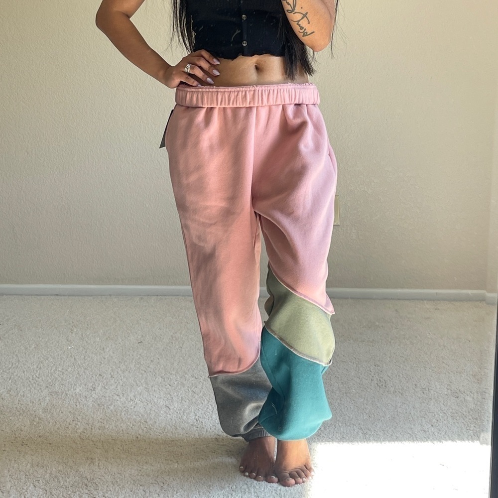 wild fable Pink Colorblock Jogger Pants - Picture 3 of 3